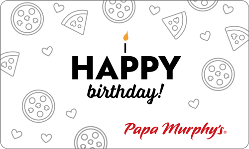 Papa Murphy’s gift card and packaging design set, created by Priscilla Creative, a Portland, Oregon design agency.