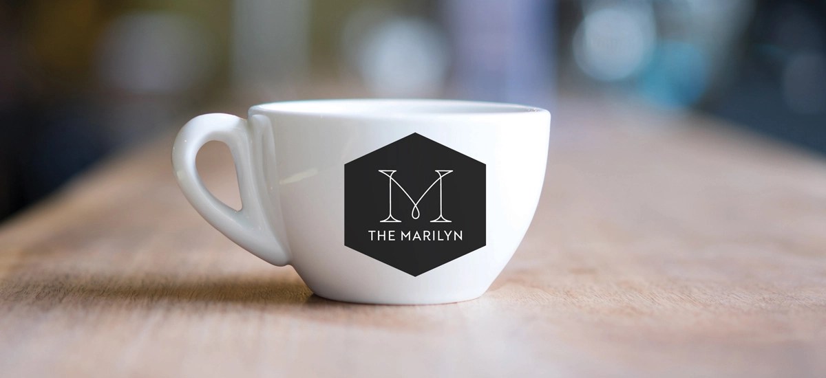 The Marilyn branding. Logo and naming design created by Priscilla Creative a Portland, Oregon design agency.